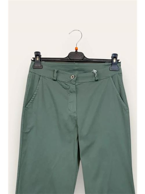Pantalone a palazzo LOVEme | DX-12635/Verde Militare